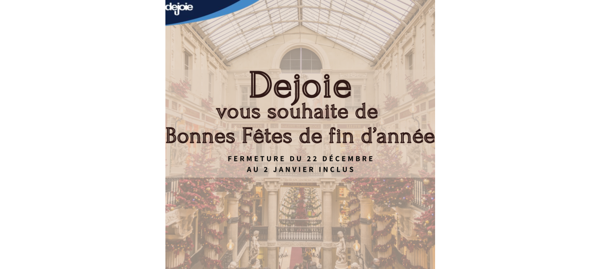 Dejoie vous souhaite de bonnes fêtes de fin d'année Dejoie vous souhaite de bonnes fêtes de fin d'année